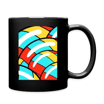 Dessin Multicolore - Mug uni - noir - Droite