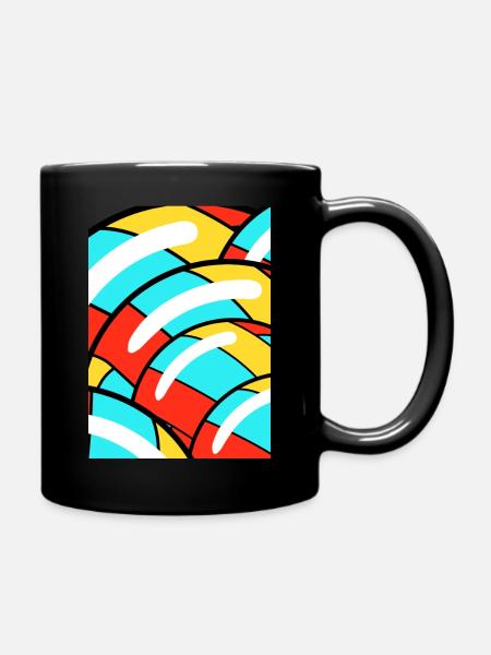 Dessin Multicolore - Mug uni - noir
