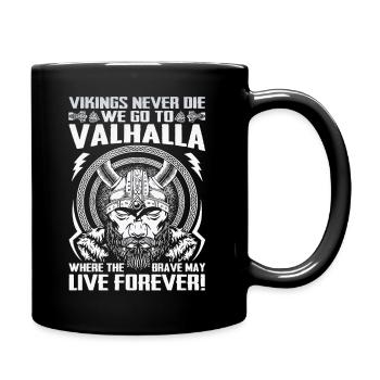 Scandinavie nordique rétro viking mythologie mystique - Mug uni - noir - Droite