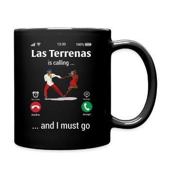 Las Terrenas - Dominikanische Republik - Tasse einfarbig - Schwarz - Rechts