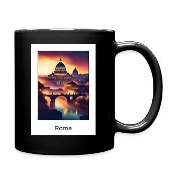 Roma - Tasse einfarbig - Schwarz - Rechts