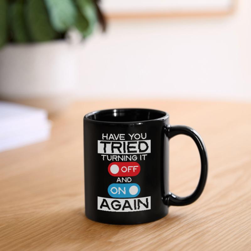 How I Fix Stuff Working In IT...... Tech Support C Tasse einfarbig