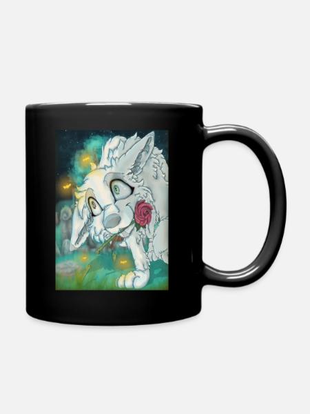 Dog in Love - Tasse einfarbig - Schwarz