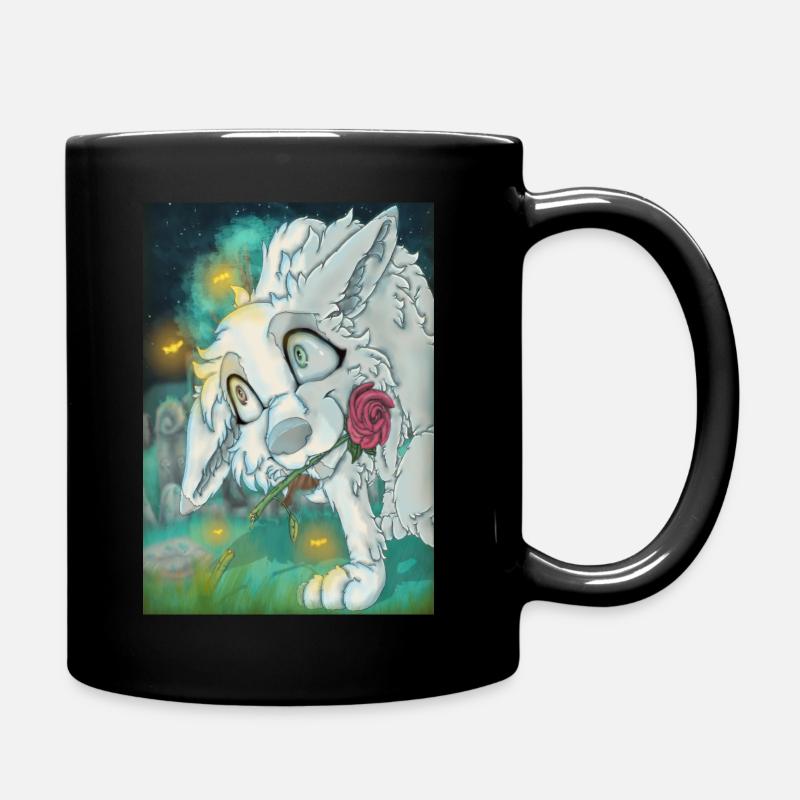Dog in Love - Tasse einfarbig - Schwarz