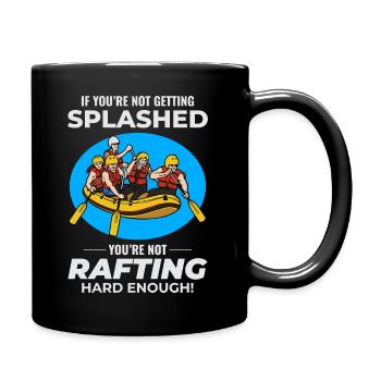 Rafting Team Raft Eau Vive Rafter Paddle Drôle - Mug uni - noir - Droite