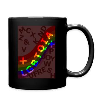 lgbtqia+ pride design contest 2024 - Tasse einfarbig - Schwarz - Rechts