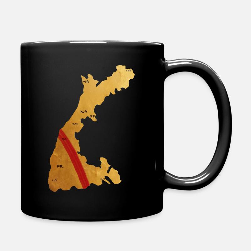 Heimat: Baden - Tasse einfarbig - Schwarz