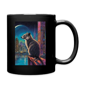 Future possum - Mug uni - noir - Droite