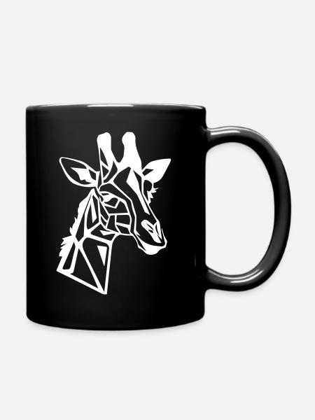 Giraffe - Full Colour Mug - black