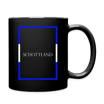 Scotland Scotland Statement Lettering with Flag - Full Colour Mug - black - Right