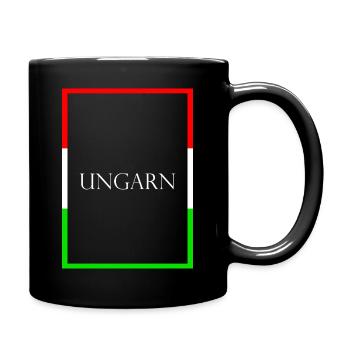 Lettrage de la Hongrie avec drapeau - Mug uni - noir - Droite