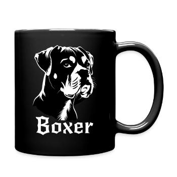 Chien Chiens Boxer pour chien 2 - Mug uni - noir - Droite