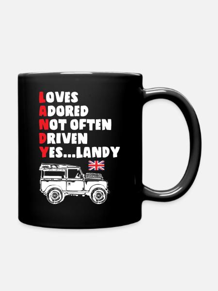 Its Landy - Tasse einfarbig - Schwarz