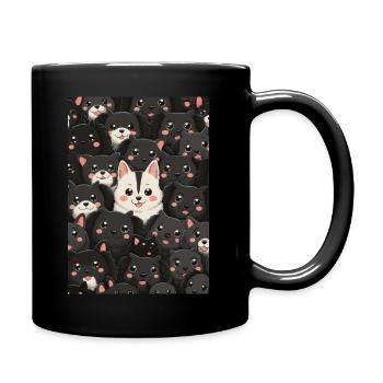 Dog Dogs Pet Funny Dogs Animal - Full Colour Mug - black - Right