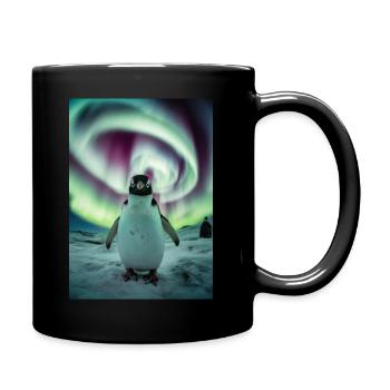 Penguin Penguins Animal Animal Aurora - Full Colour Mug - black - Right