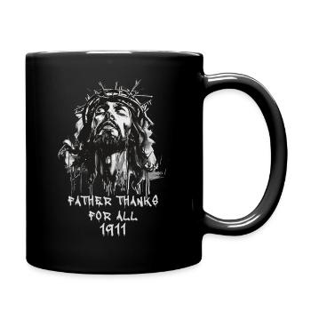 Jesus Handgun Pistol 1911 - Tasse einfarbig - Schwarz - Rechts