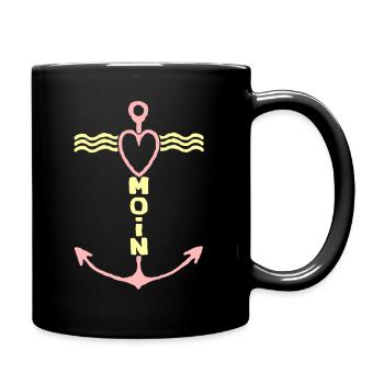 Moin Meerbekloppt - Mug uni - noir - Droite