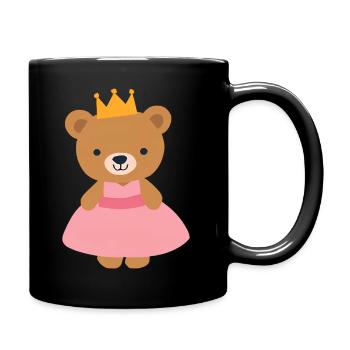 Prinzessin - Tasse einfarbig - Schwarz - Rechts