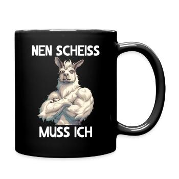 Alpaca Lama Andes South America I have to fuck - Full Colour Mug - black - Right