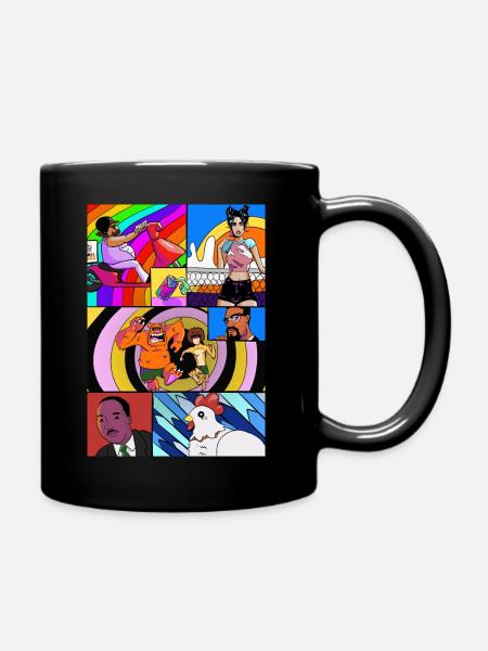 Pascal Groove Sticker - Full Colour Mug - black