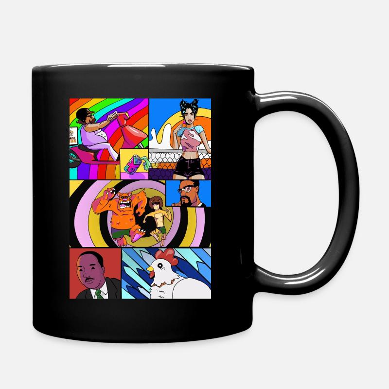 Pascal Groove Sticker - Full Colour Mug - black