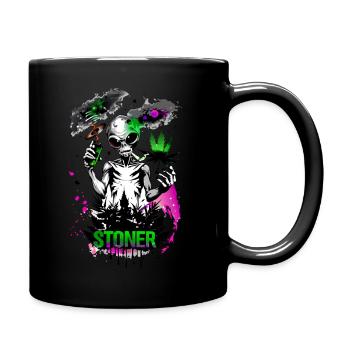 Stoner alien - Full Colour Mug - black - Right