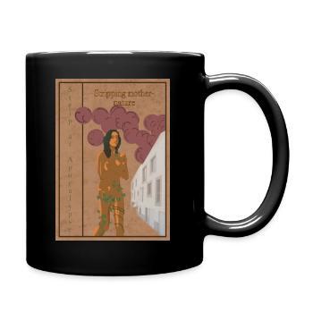 Mutter Natur - Tasse einfarbig - Schwarz - Rechts