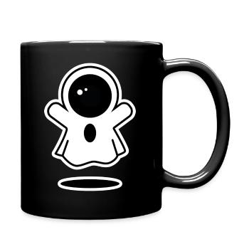 Happy Halloween: Ghost - Full Colour Mug - black - Right