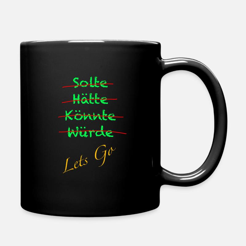 Let‘s Go - Tasse einfarbig - Schwarz