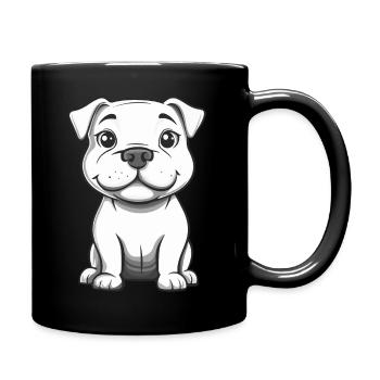 Dogue Argentino Chien Bande Dessinée Mignon - Mug uni - noir - Droite