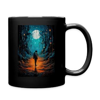 Scène poétique et science fiction - Mug uni - noir - Droite