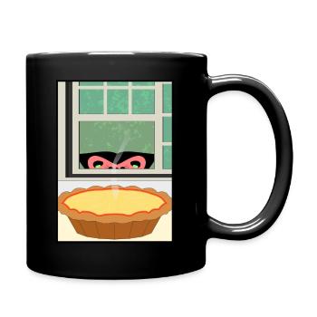 ZMELT regarde de la nourriture délicieuse... - Mug uni - noir - Droite