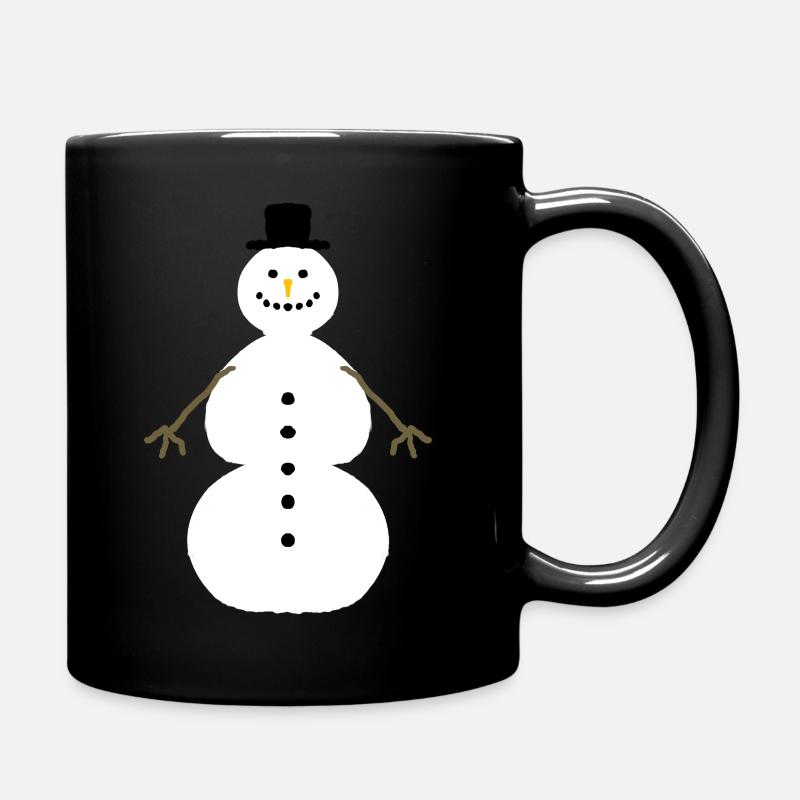Bonhomme de neige - Mug uni - noir