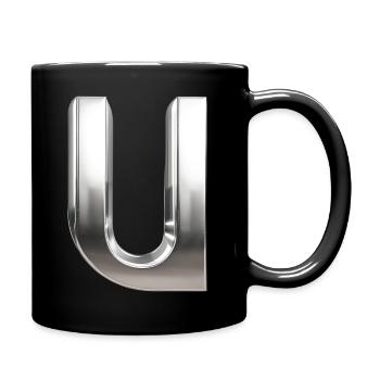 Chrome ,, U " Metallic - Full Colour Mug - black - Right