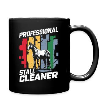 Humorvolles Design für Stallarbeit - Tasse einfarbig - Schwarz - Rechts