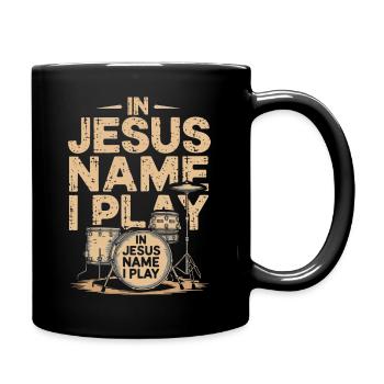 Drums for Jesus - Full Colour Mug - black - Right