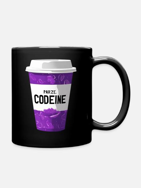 Codeine – Tasse élégante au look violet - Mug uni - noir
