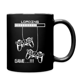 Black And White Loading Game - Full Colour Mug - black - Right