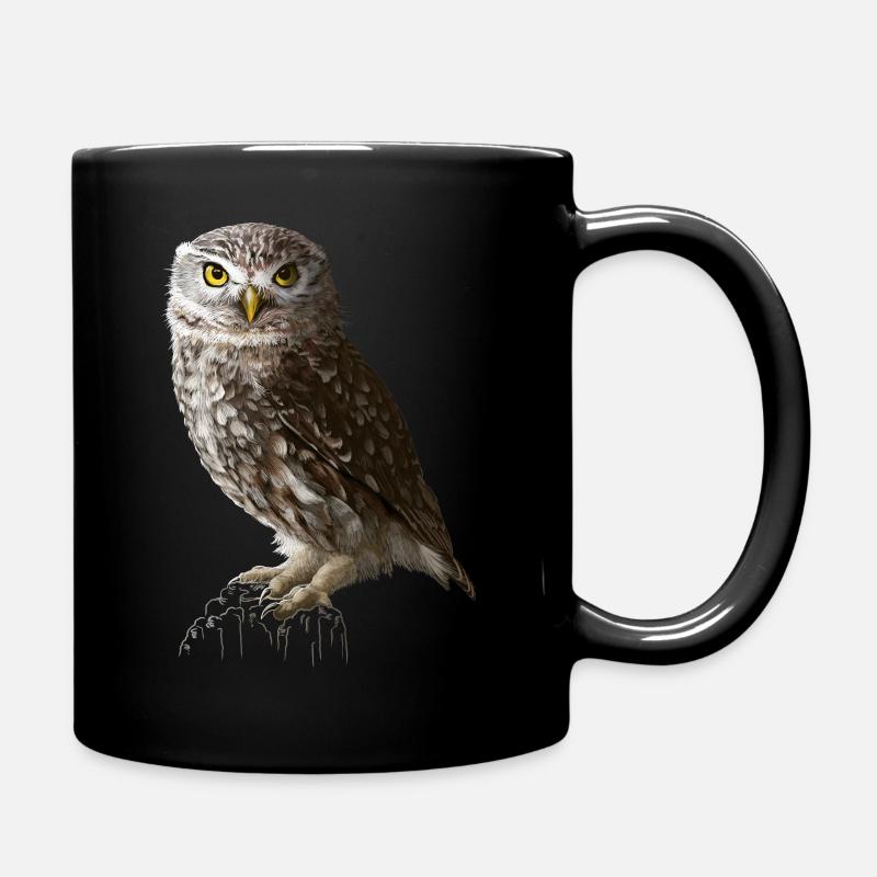 Petit hibou sans écriture - Mug uni - noir