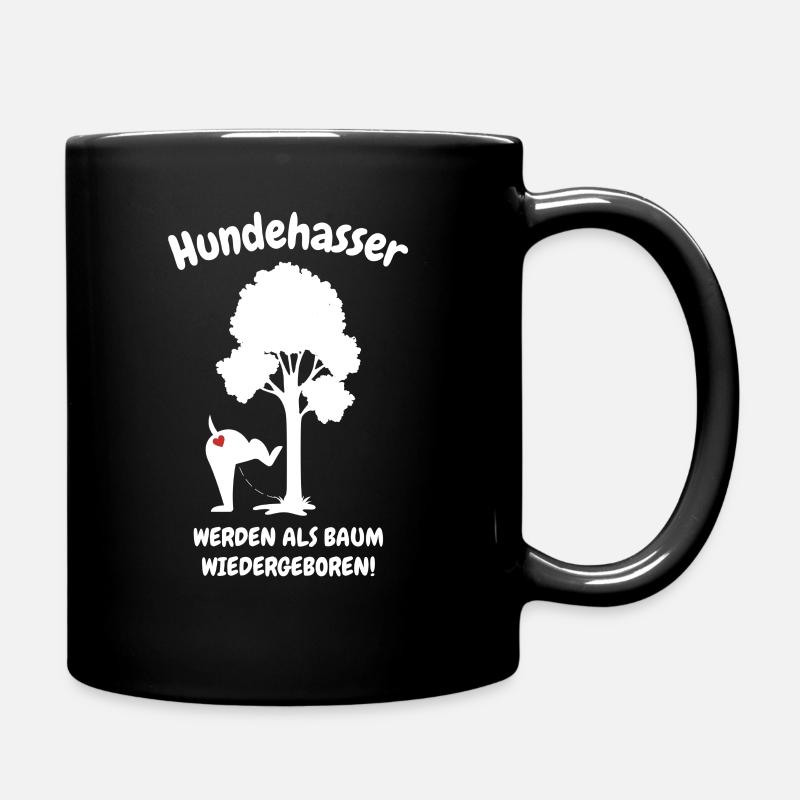 Hund Hundeliebhaber Welpe - Tasse einfarbig - Schwarz