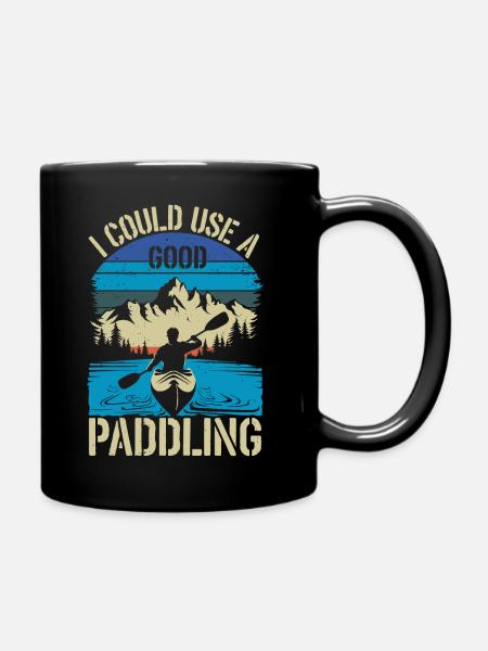 Abenteuer auf dem Wasser - Tasse einfarbig - Schwarz