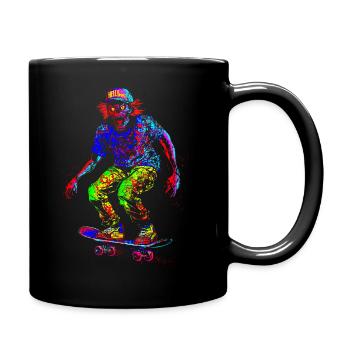 Zombie Skater Spirit - Full Colour Mug - black - Right