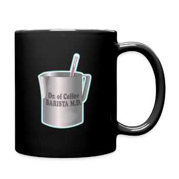 Barista faisant du café - Mug uni - noir - Droite