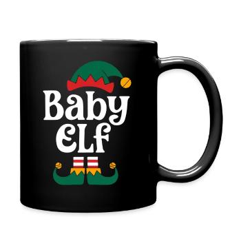 BÉBÉ ELFE DRÔLE PYJAMA DE NOËL ASSORTI - Mug uni - noir - Droite
