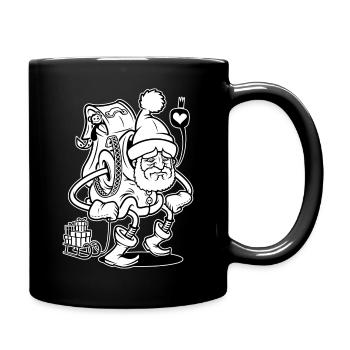 Noël Homme - Mug uni - noir - Droite