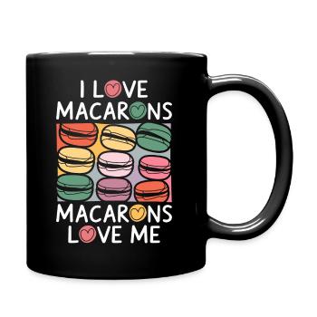 Love for macarons - Full Colour Mug - black - Right