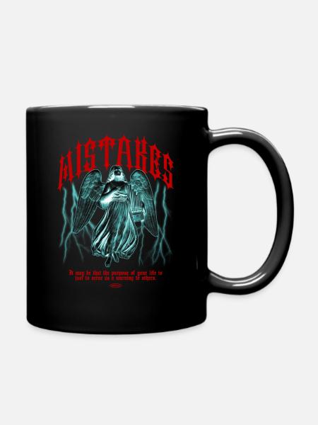 Engel des Irrtums - Tasse einfarbig - Schwarz