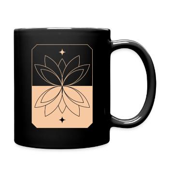 Lotus - Tasse einfarbig - Schwarz - Rechts