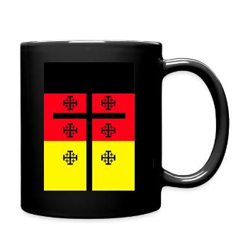 Deutschland - Tasse einfarbig - Schwarz - Rechts