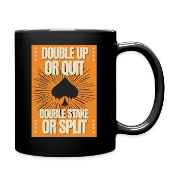 ACE of spades full color - Full Colour Mug - black - Right